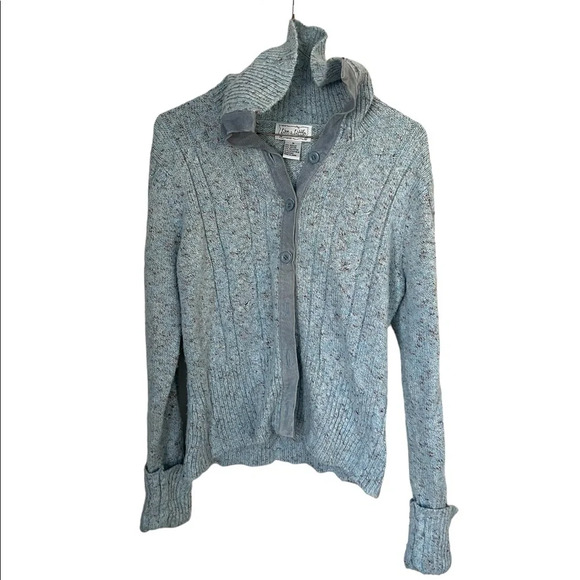 y2k knit baby blue sweater - Picture 2 of 5